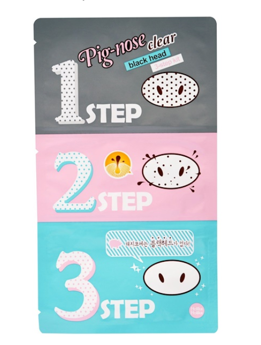 Holika Holika: pig nose clear blackhead 3-step kit